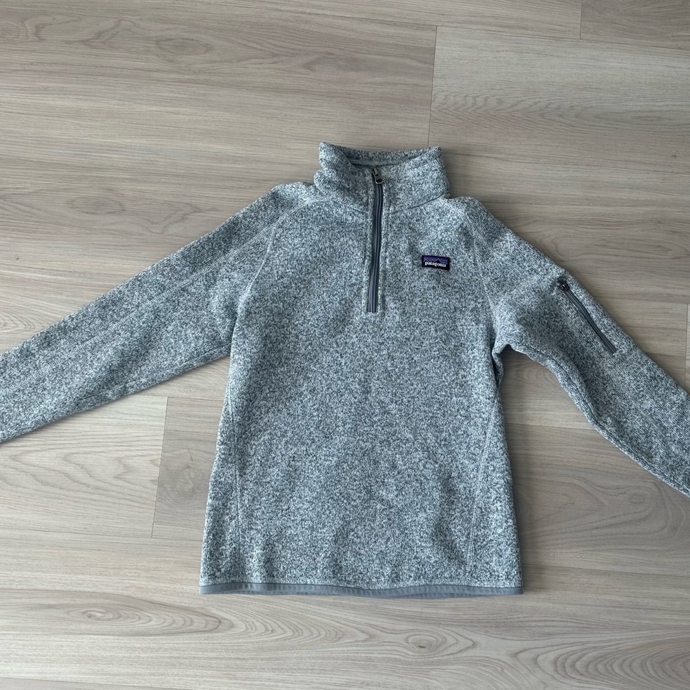 Patagonia Gray Quarter-Zip Pullover